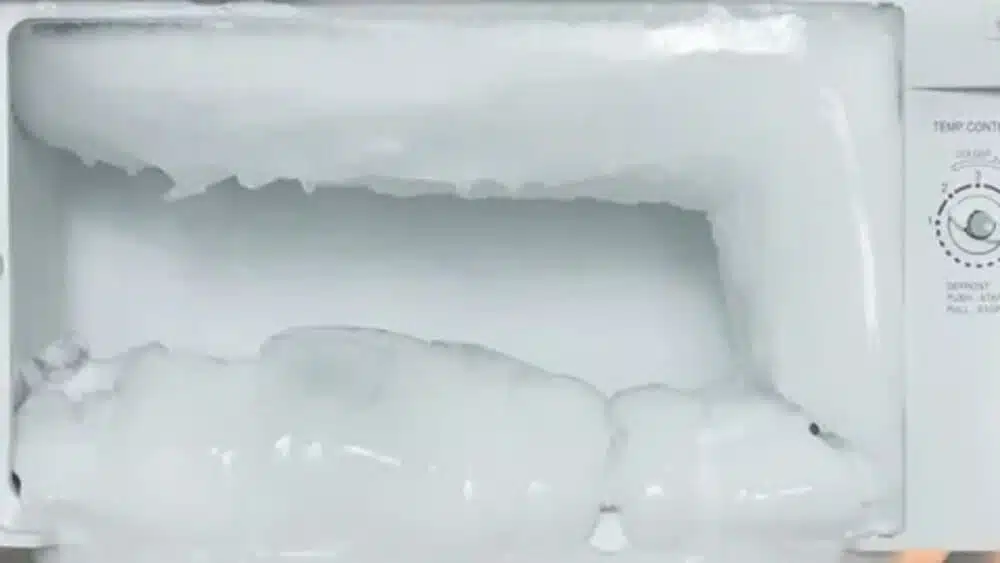 Why does ice melt in the refrigerator?